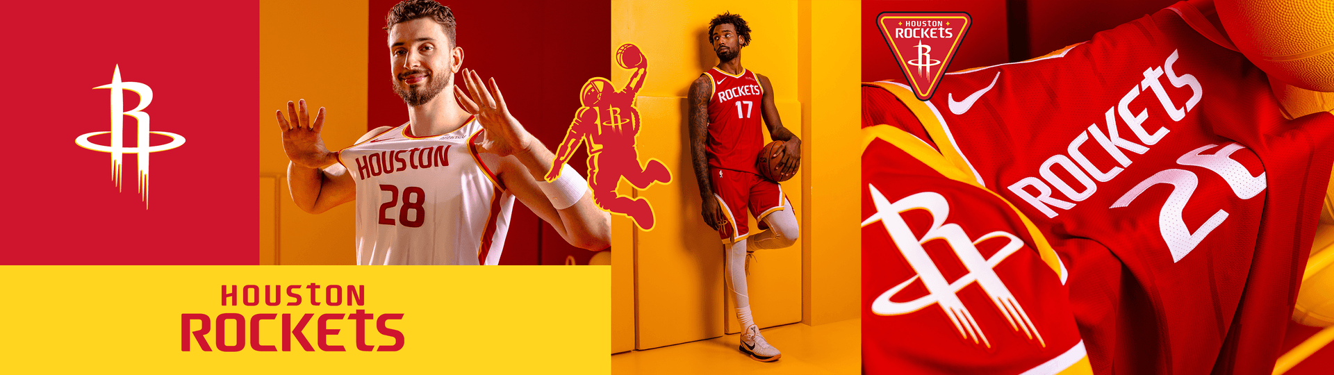 Red/yellow R Rockets Banner ROCKETS